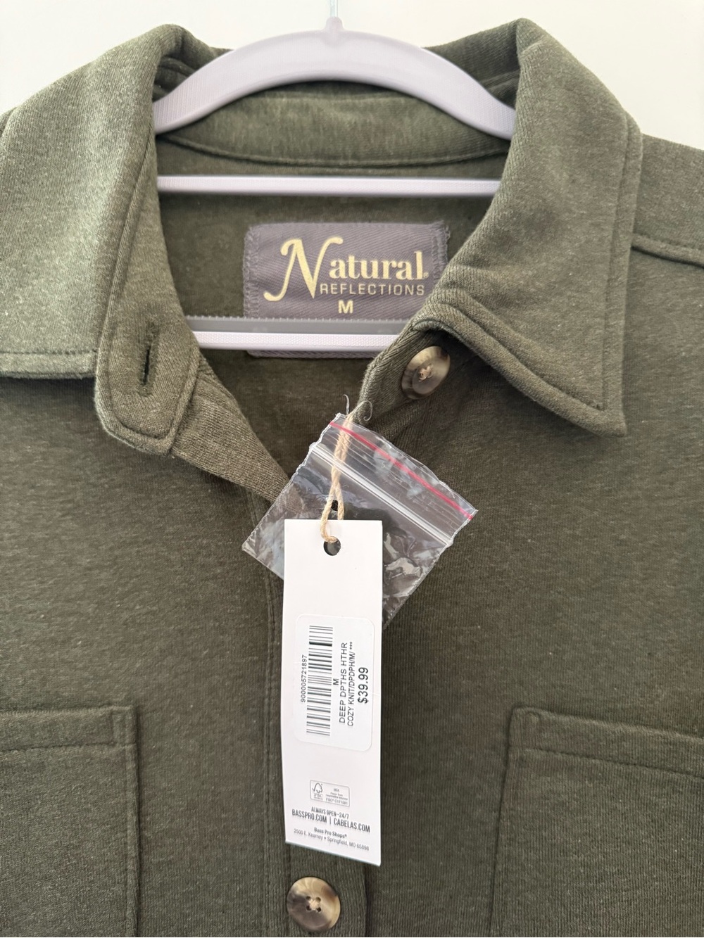 Natural Reflections Button-Front Shacket - Picture 2 of 3